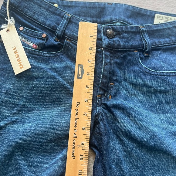 Diesel Blue Flare Wide Leg Jeans Size 30 Made in Italy Women’s jeans - Picture 2 of 16